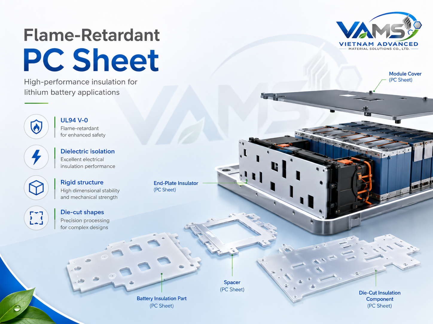 Flame-retardant polycarbonate PC sheet barrier